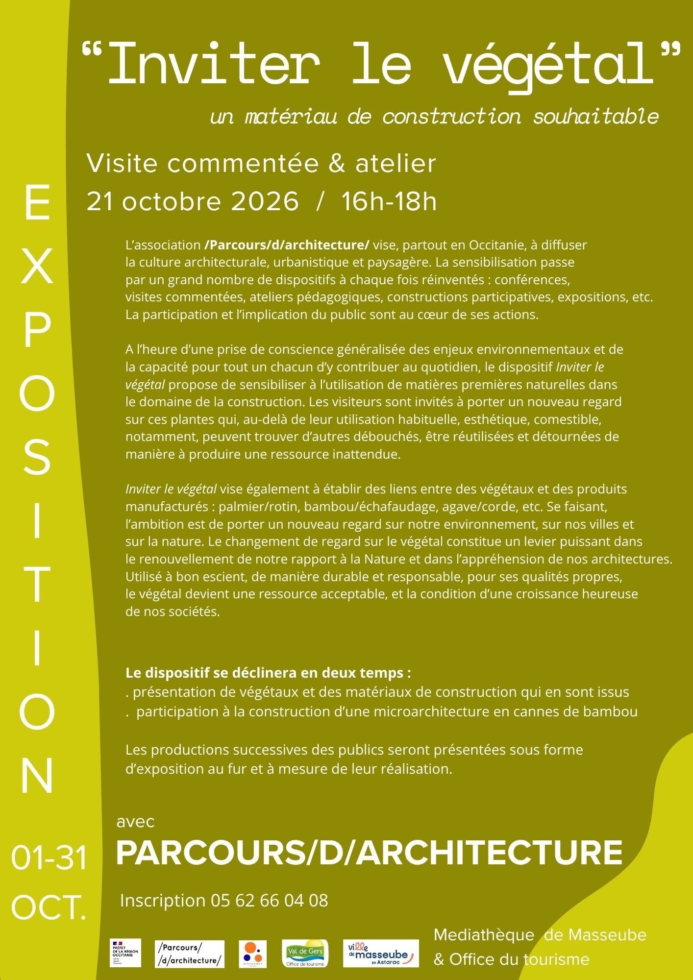 Visite commentée et atelier : « Inviter le végétal »