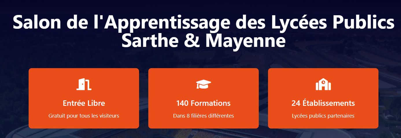 Salon de l’apprentissage des lycées publics de la Sarthe et Mayenne au Mans
