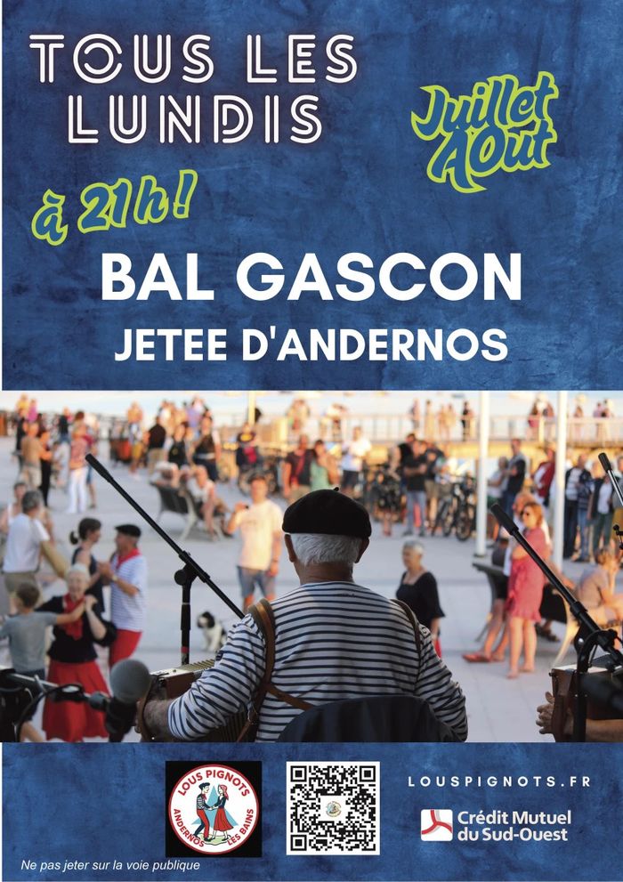 Affiche — Bal GASCON en scène ouverte tous les lundis de l'été