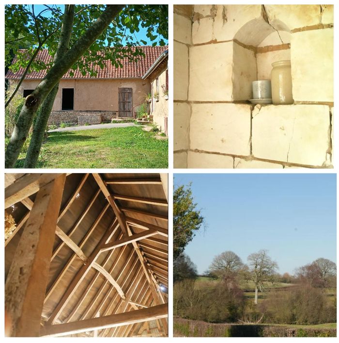 Une fermette à pans d'orme et torchis : une pérennité des matériaux, un patrimoine en sauvegarde.