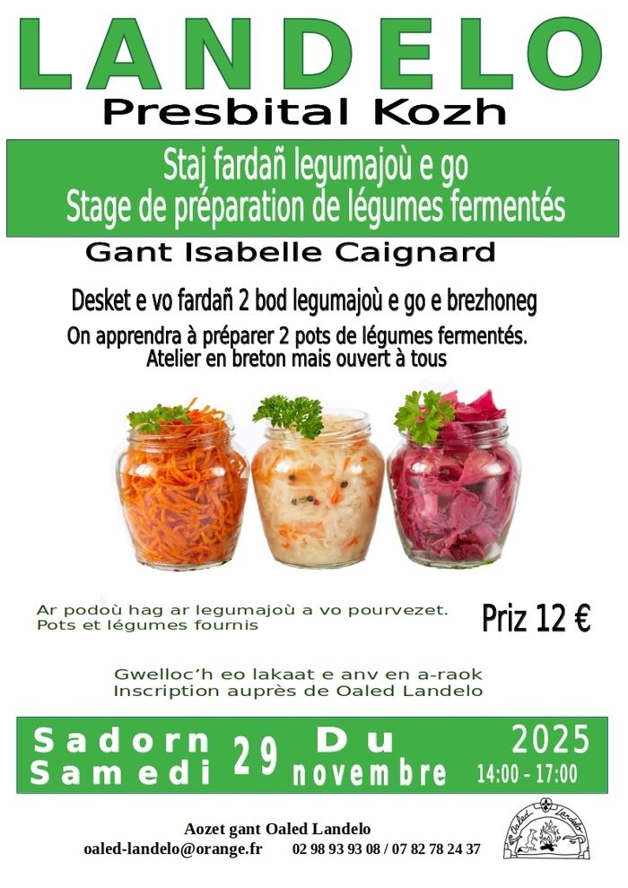 atelier fardañ legumaj e go