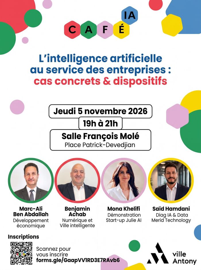 Café IA : l’intelligence artificielle au service des entreprises, cas concrets & dispositifs