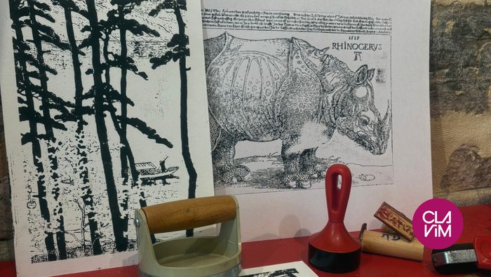 Atelier autour de l'art de la linogravure