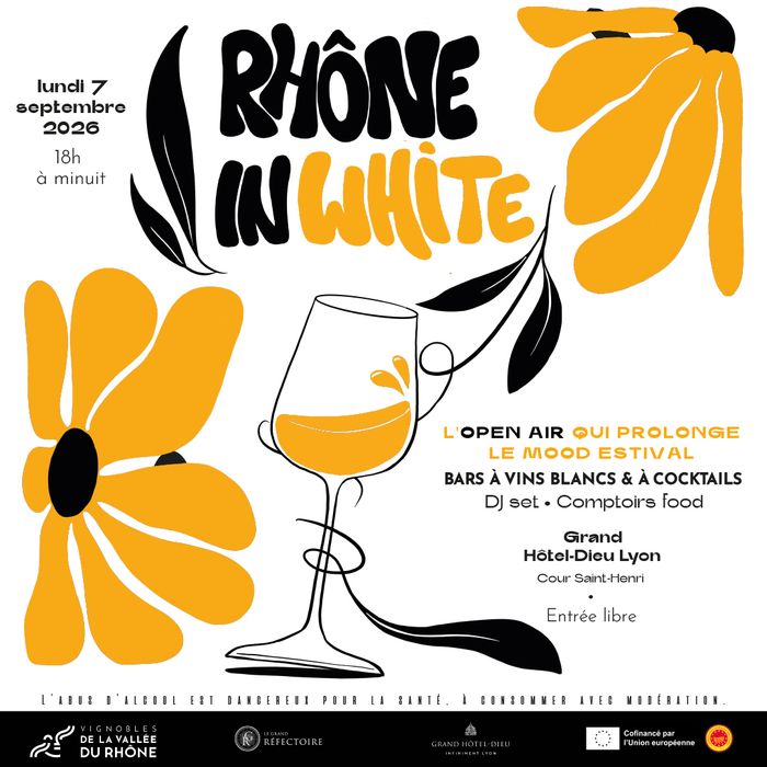 Affiche — Rhône In white