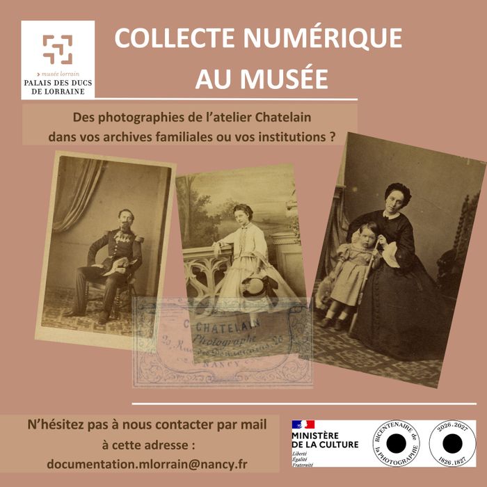 Un passé à partager : collecte de photographies de l’atelier nancéien Châtelain (1846-1898)