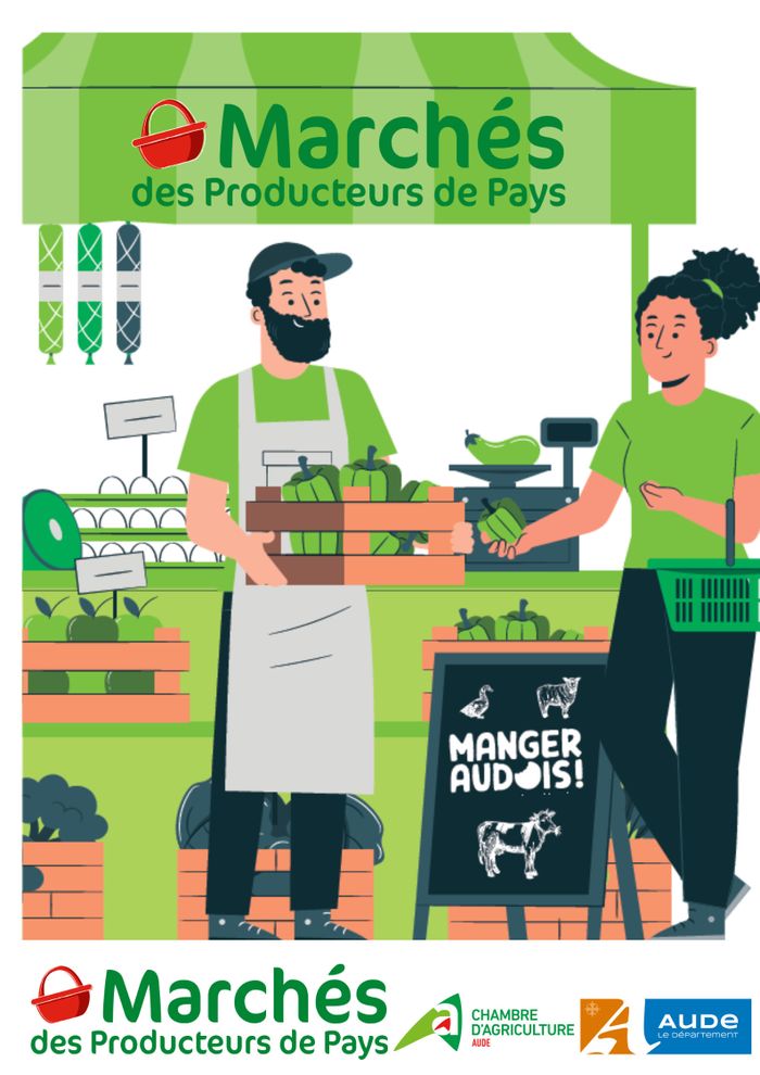 Marché des Producteurs de Pays de l'Aude à Caunes-Minervois