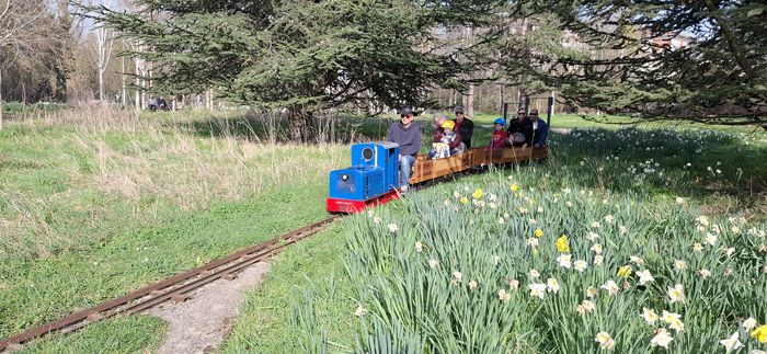 Le petit train dans la prairie des Fiancés