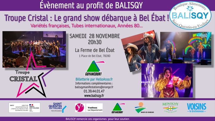 La troupe Cristal  / Événement caritatif au profit de Balisqy