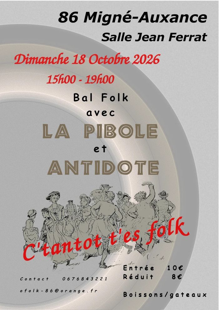 Affiche — C Tantôt T Folk Bal Trad
