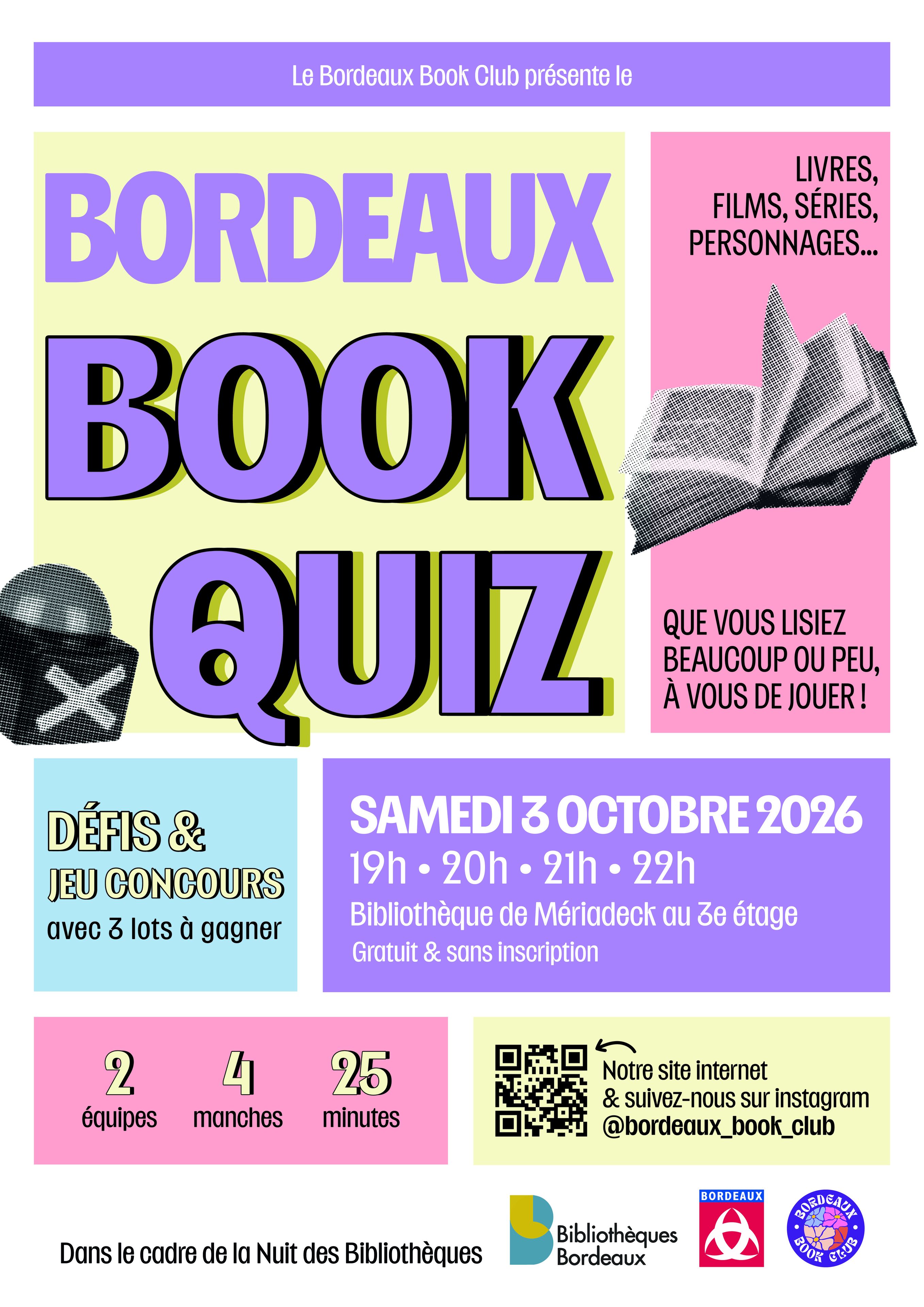 Lancement de la première édition du Bordeaux Book Quiz le 3 octobre prochain !