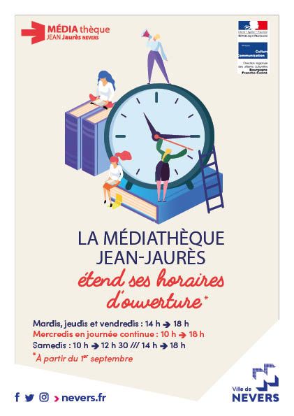 Nouveaux horaires d'ouverture
