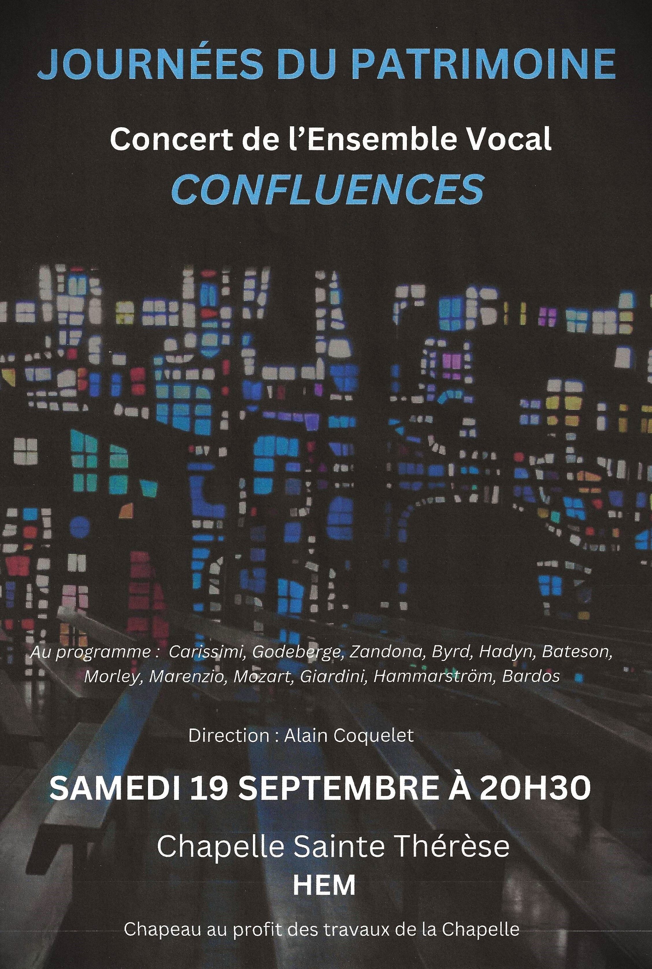 Affiche Concert par l'ensemble Confluences