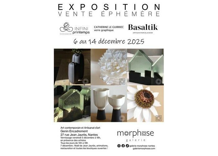 Exposition artisanat d'art & art contemporain : Infini Printemps, Basaltik et Catherine Le Guirriec