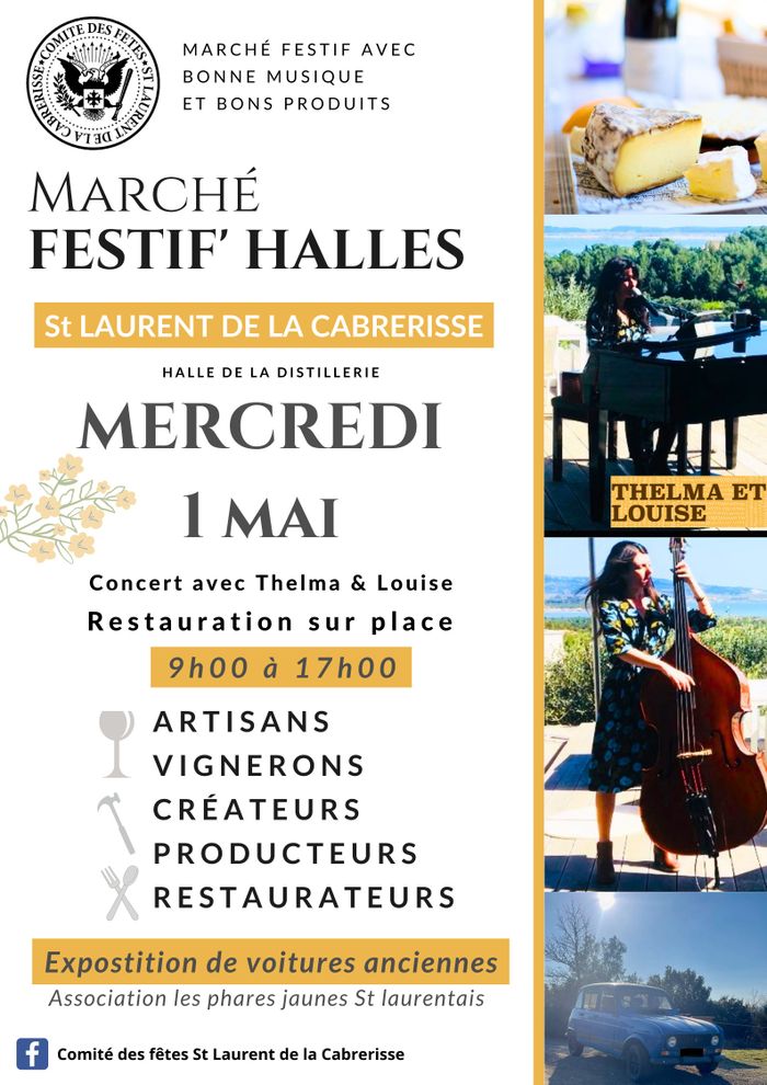 Marché Festif'Halles St Laurent de la Cabrerisse