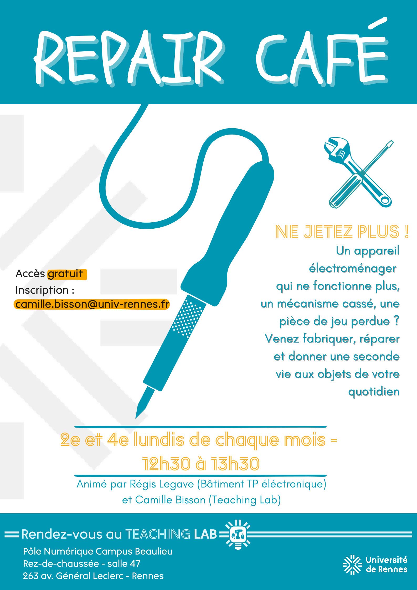 Ne jetez plus : venez fabriquer, réparer et donner une seconde vie aux objets de votre quotidien