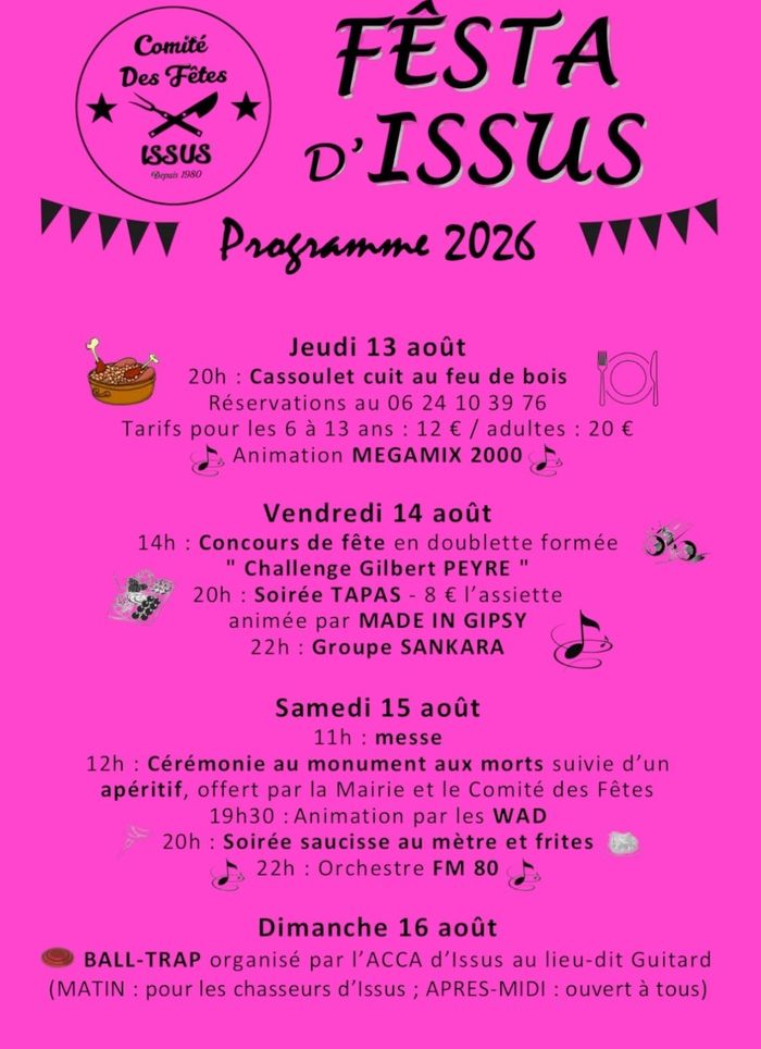 Fèsta d'Issus, du 13 au 16 août