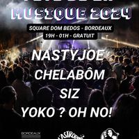 FETE DE LA MUSIQUE 2024 : Bordeaux Rock X Allez Les Filles X L'Astrødome (Square Dom Bedos)