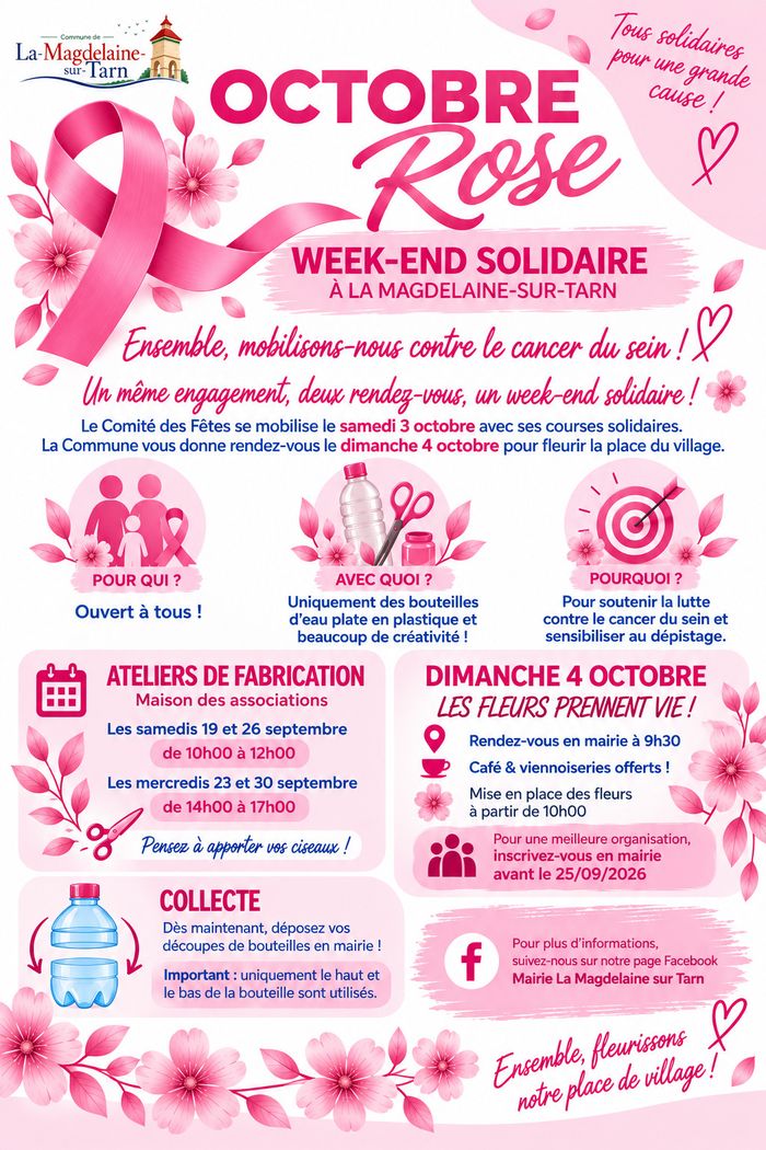 Atelier pour Octobre rose