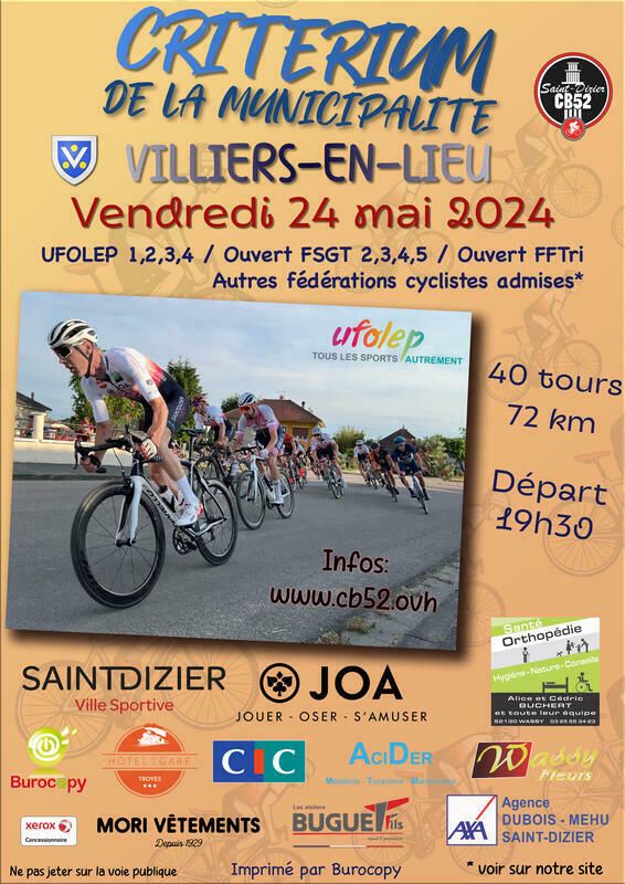 Critérium de Villiers-en-Lieu