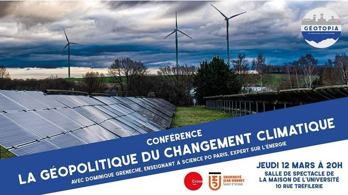 (conférence) La géopolitique du changement climatique avec Dominique Greneche