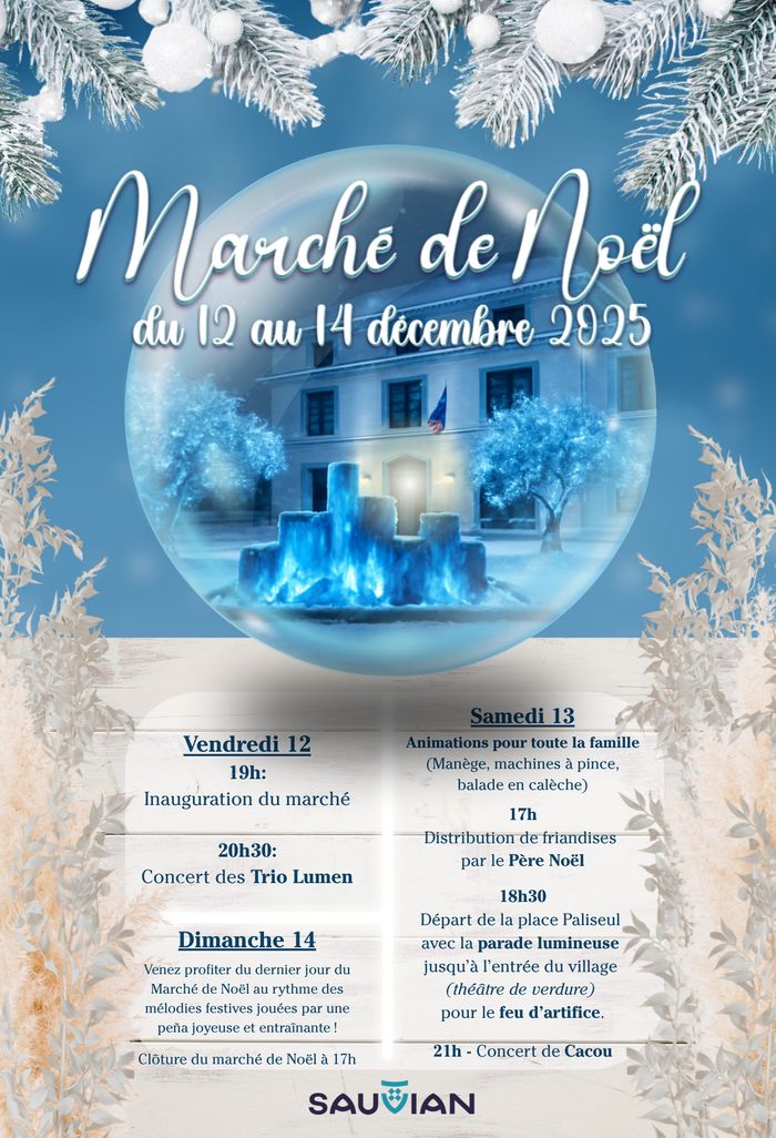 Marché de Noël à Sauvian