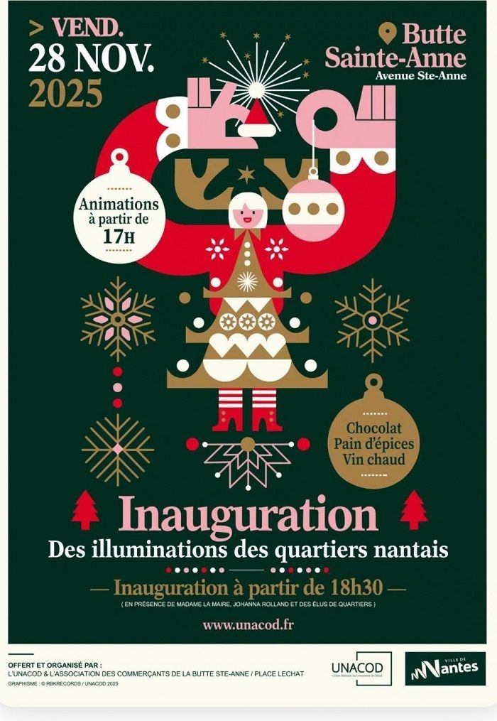 Inauguration des illuminations Butte Sainte-Anne