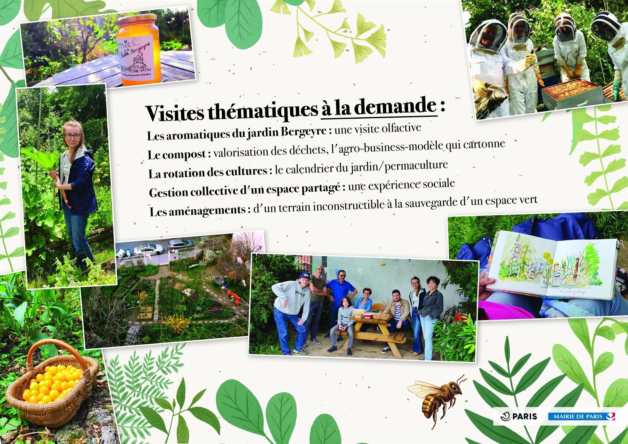Visites du jardin partagé de la Butte Bergeyre
