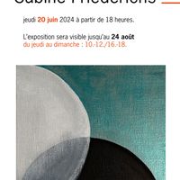 Exposition de peinture de Sabine Friederichs
