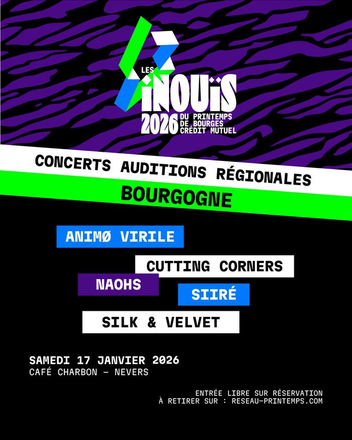 Les iNOUïS du Printemps de Bourges Crédit Mutuel : auditions régionales Bourgogne