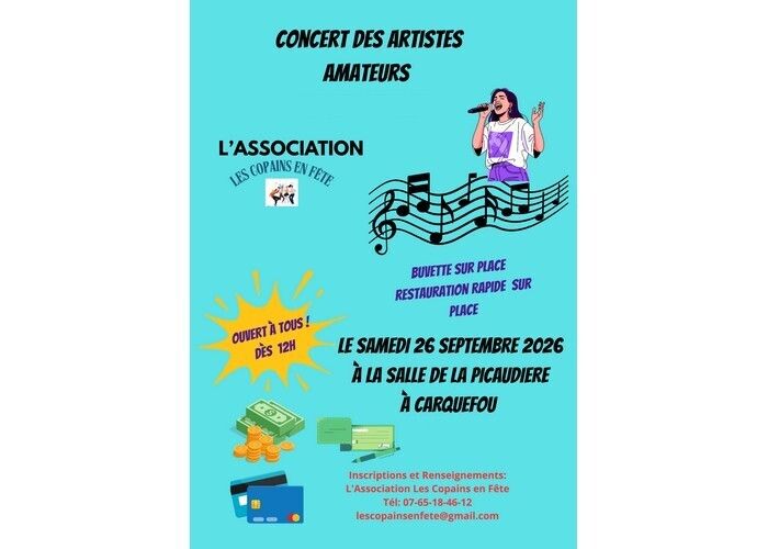 Concert des artistes amateurs - Association Les Copains en Fête