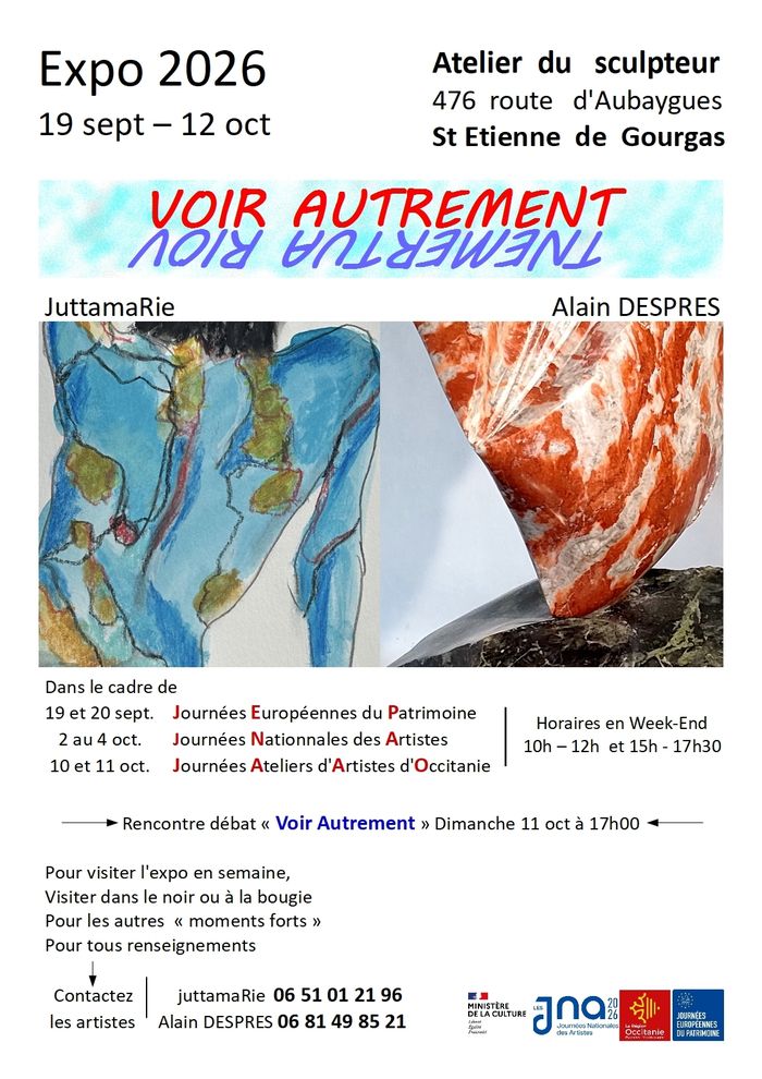 Exposition et portes ouvertes à l'atelier du sculpteur