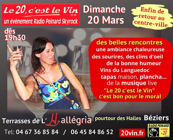 Le 20 c'est le vin