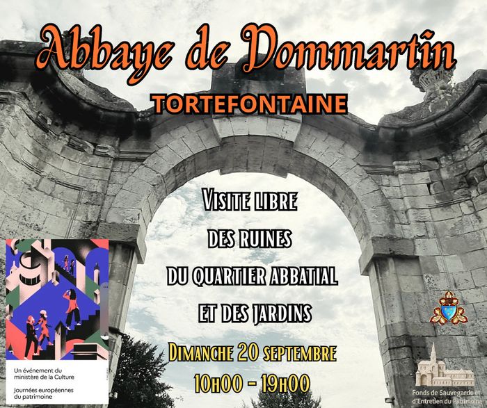 Visite du site de l'abbaye de Dommartin