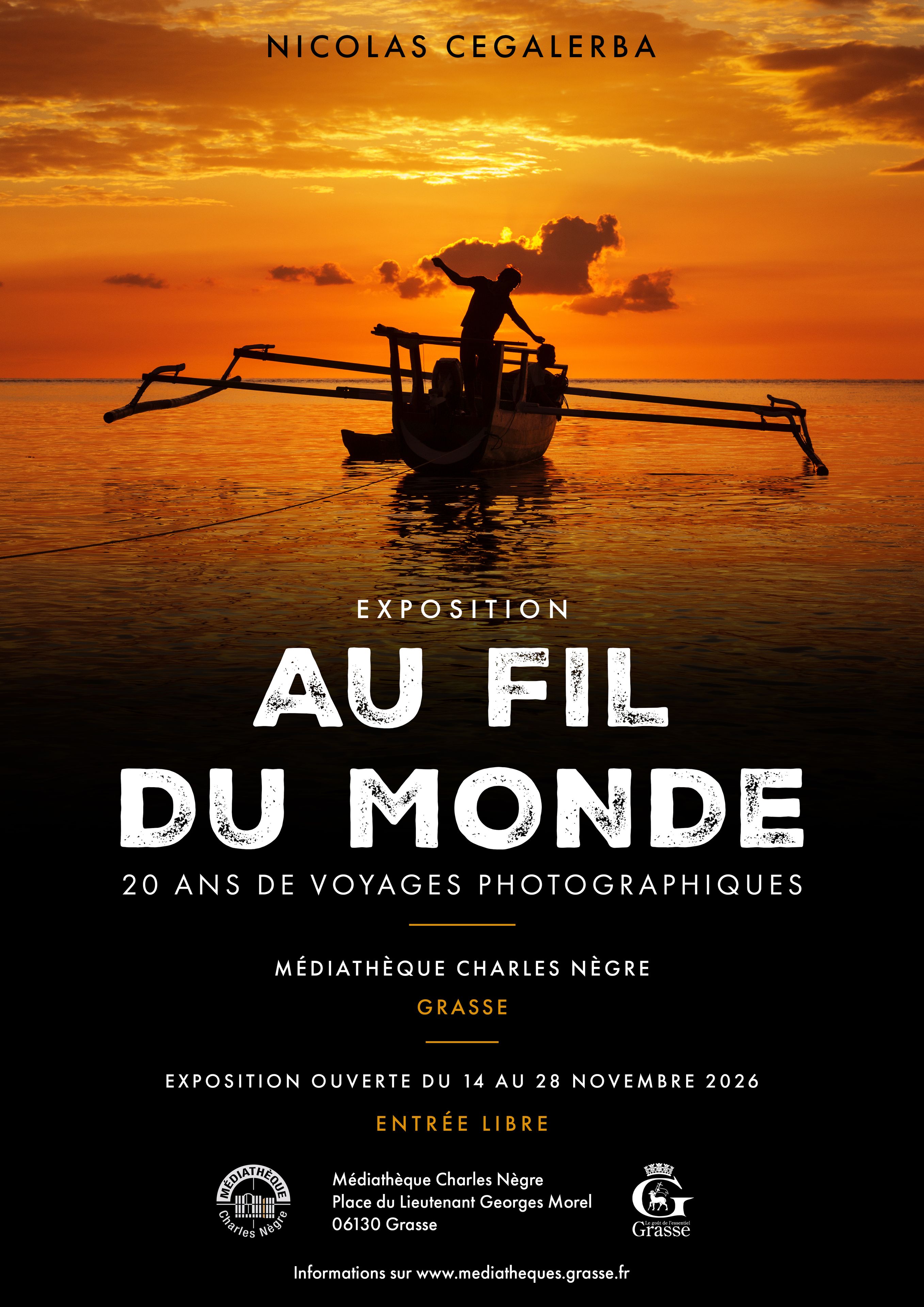 Exposition Au fil du Monde - L'Atelier NJ Photo Grasse : Joanna SZWEMBERG & Nicolas CEGALERBA