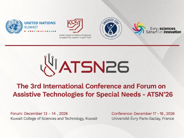 ATSN'26 - The 3rd International Conference and Forum on
Assistive Technologies for Special Needs