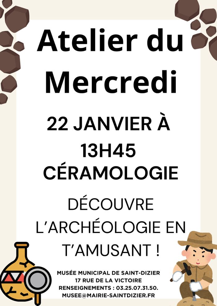 Atelier du Mercredi : céramologie