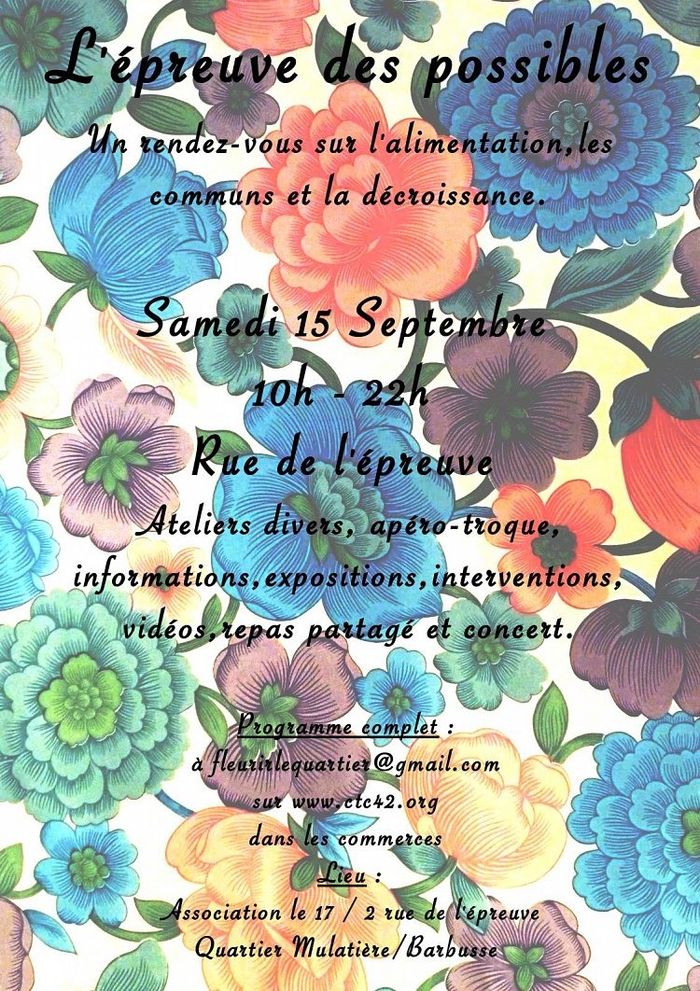 (évènement festif) L'EPREUVE DES POSSIBLES