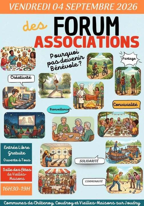 Forum des associations de Châtenoy, Coudroy et Vieilles-Maisons-sur-Joudry
