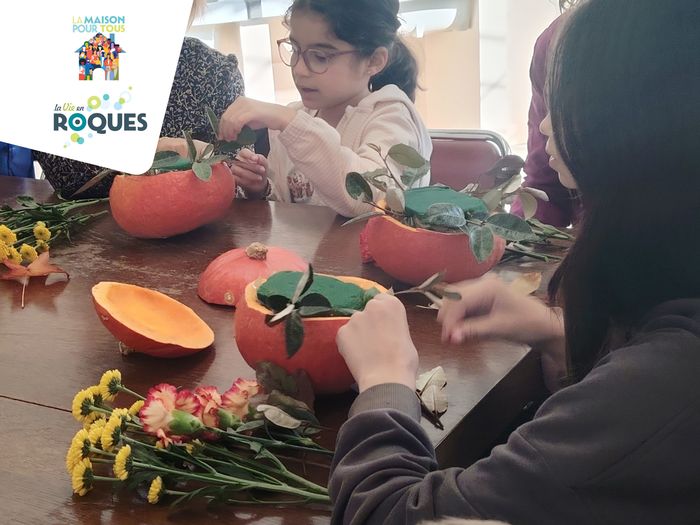 Création florale sur le thème d’Halloween