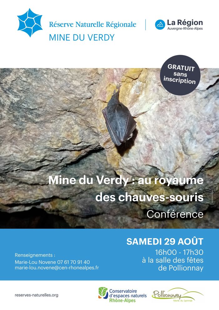 [Conférence] Mine du Verdy : au royaume des chauves-souris