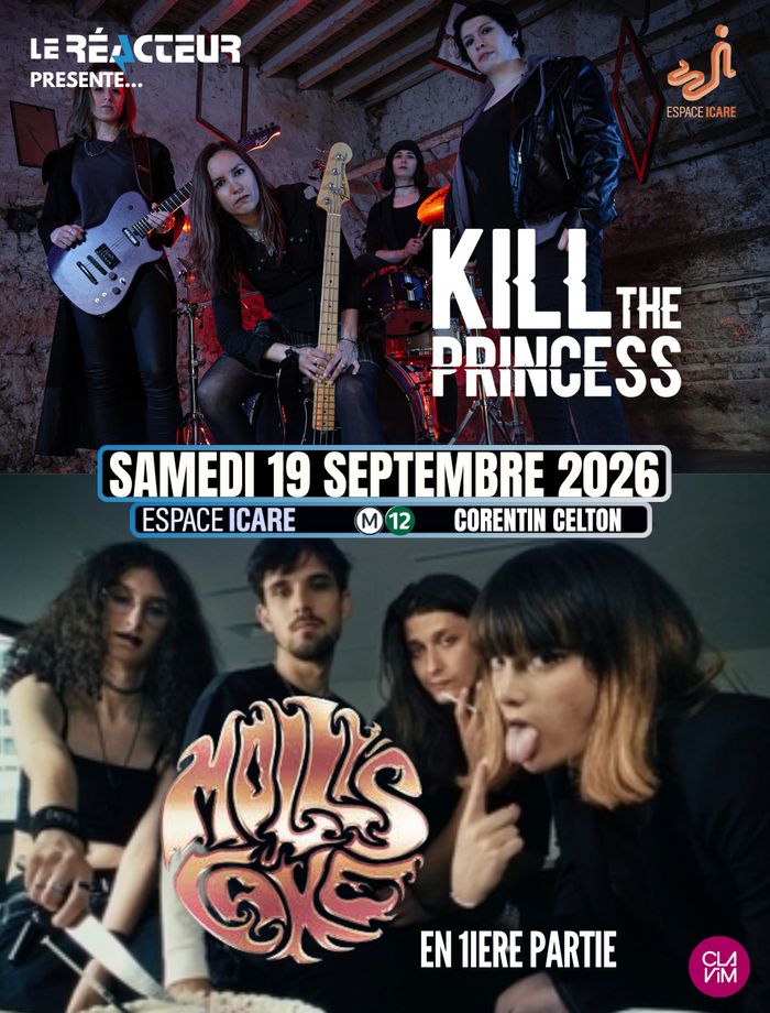Kill The Princess + Molly's Cake pour l'ouverture de saison du Réacteur à Issy-les-Moulineaux