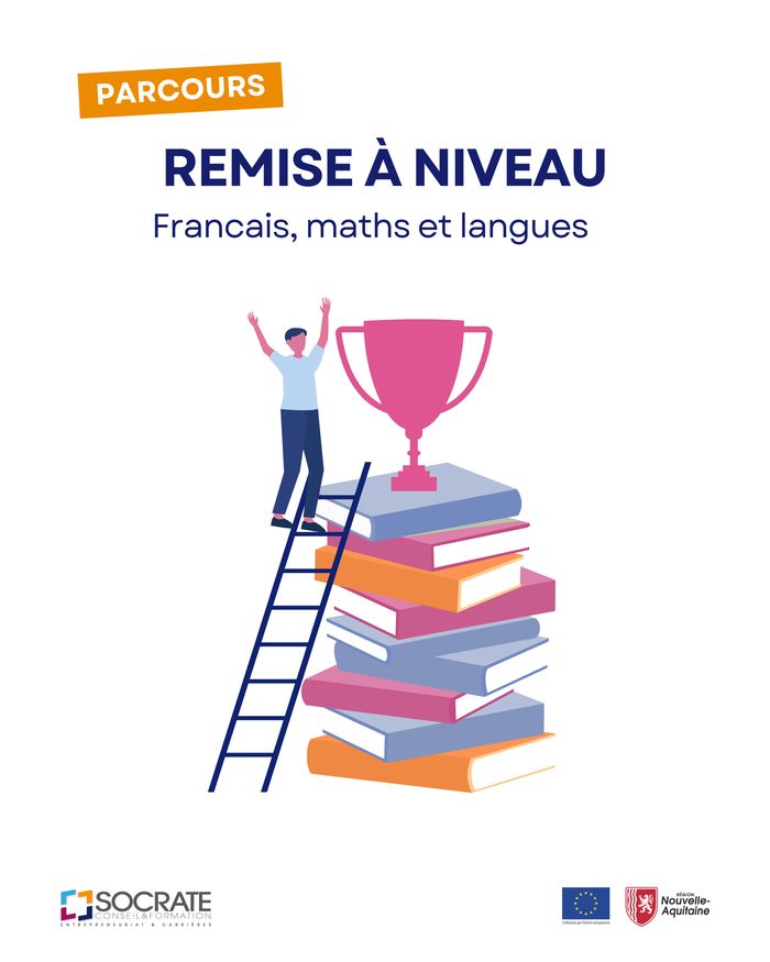 Deux parcours de formation sont possibles : se remettre à niveau et/ou acquérir des bases en langue étrangère