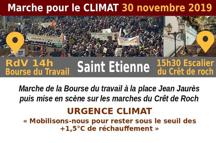 (Journée mondiale) Marche Climat à Saint-Etienne