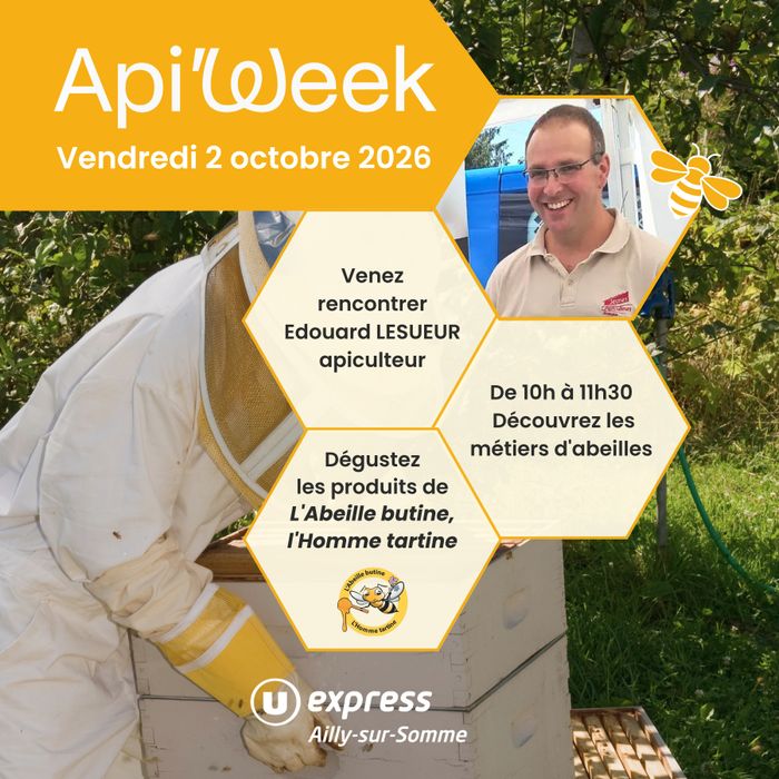 Édouard Lesueur participe à l'Api'Week au U Express Ailly-sur-Somme