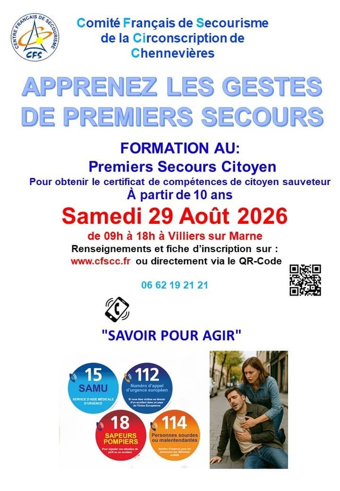 Cours de secourisme PSC