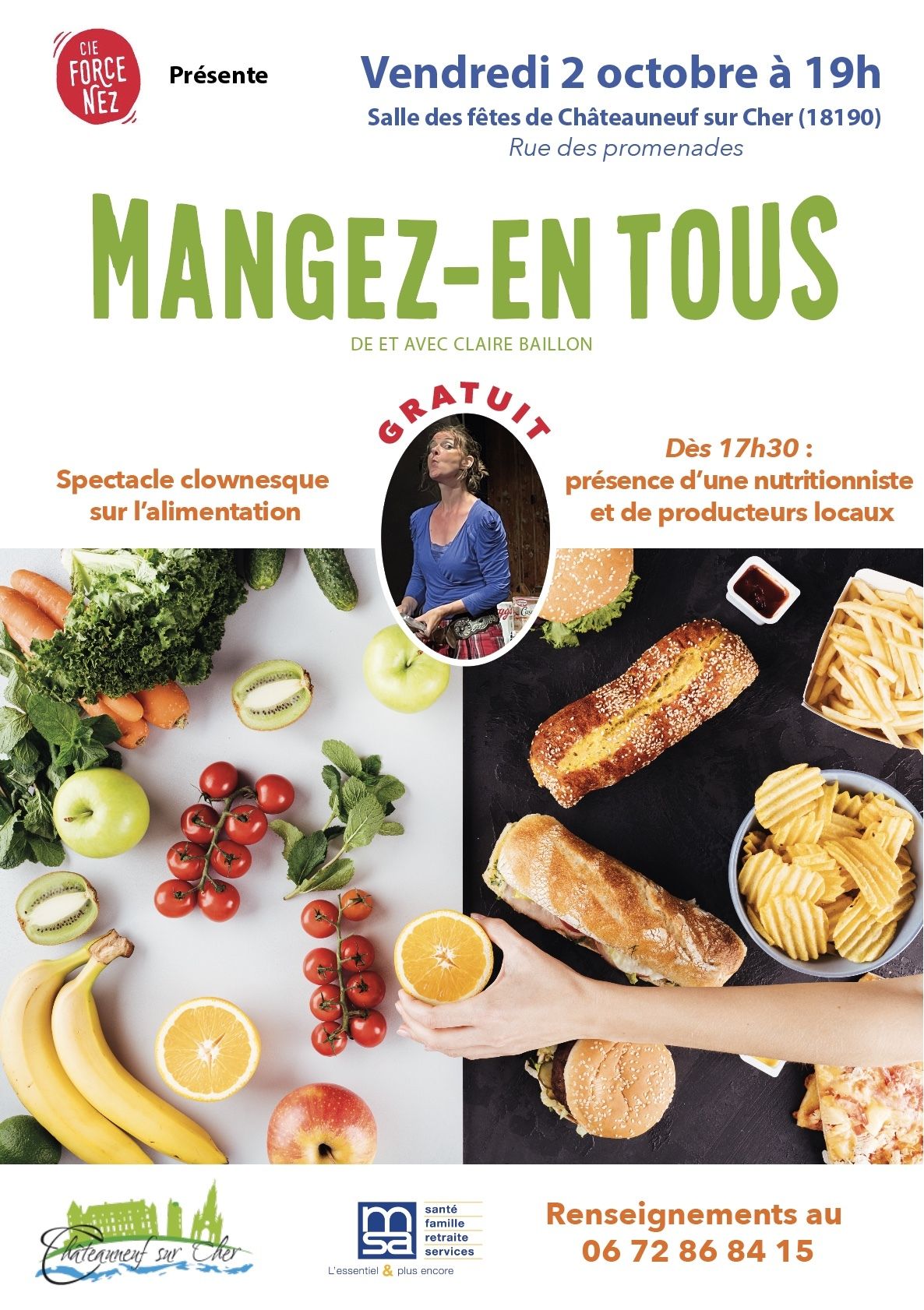 SOIREE SUR L'ALIMENTATION ET SPECTACLE "Mangez-en tous"