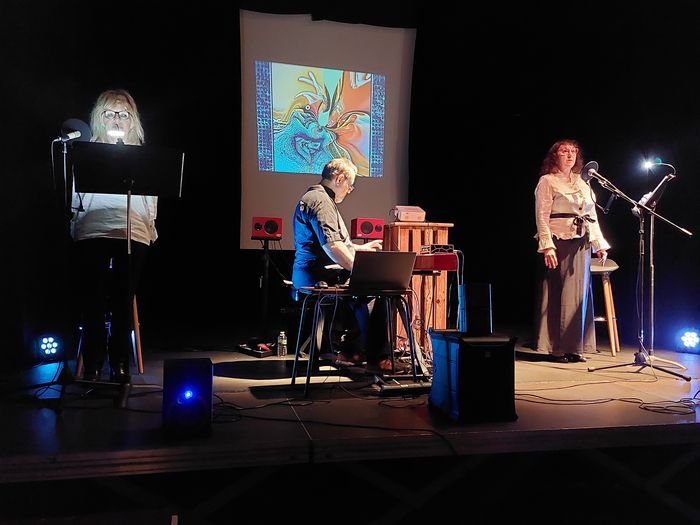 mini-concert/readings/videos by the Collectif artistique OSIRYS