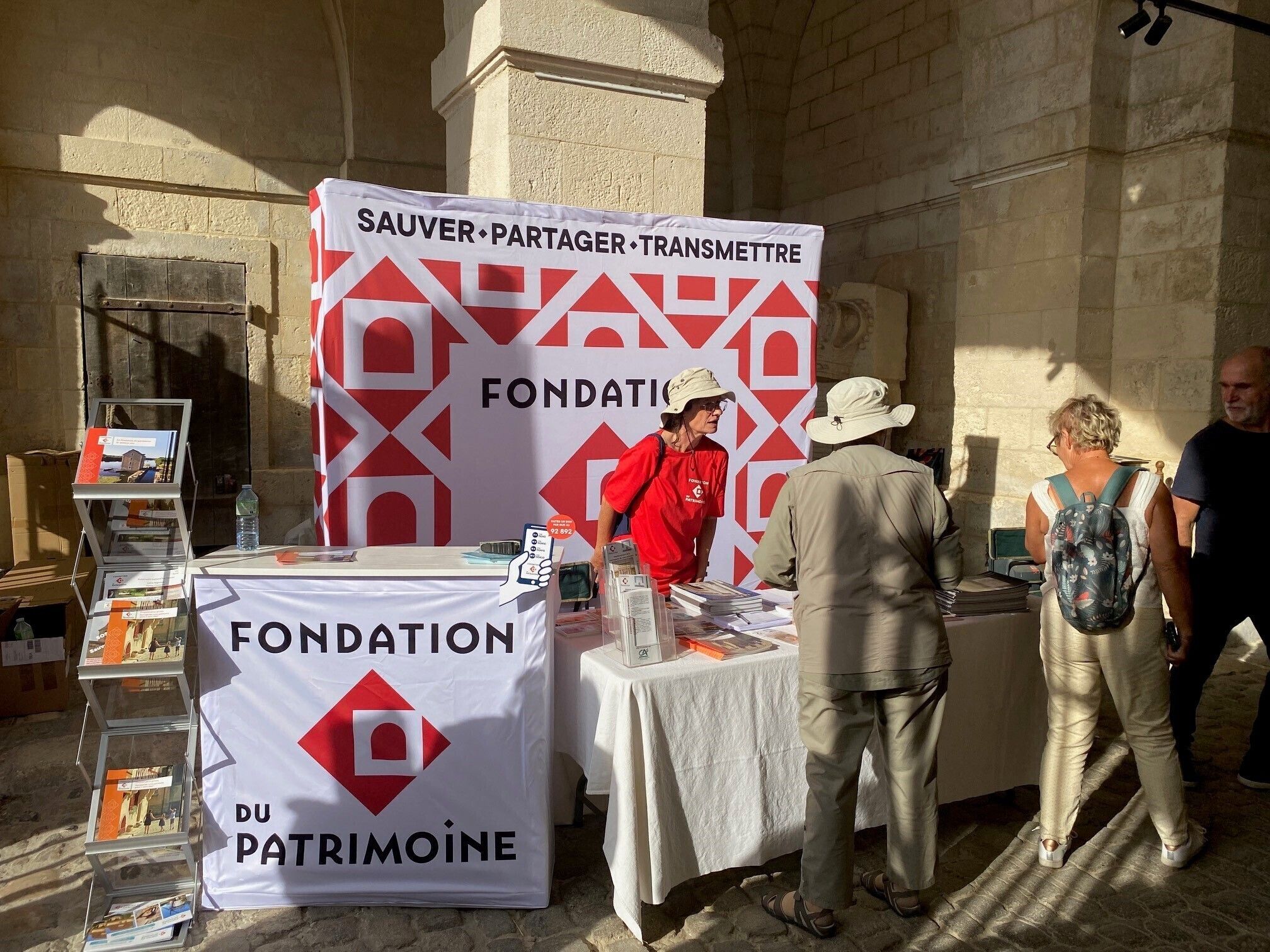 Présence du stand de la Fondation du patrimoine