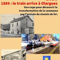 Exposition 1889: Le train arrive à Olargues