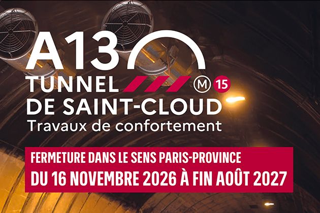 Tunnel de Saint-Cloud : une réunion publique pour se préparer à la fermeture !